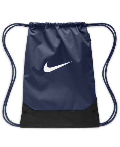 Nike Brasilia Drawstring Bag (18L) - Midnight Navy/Black