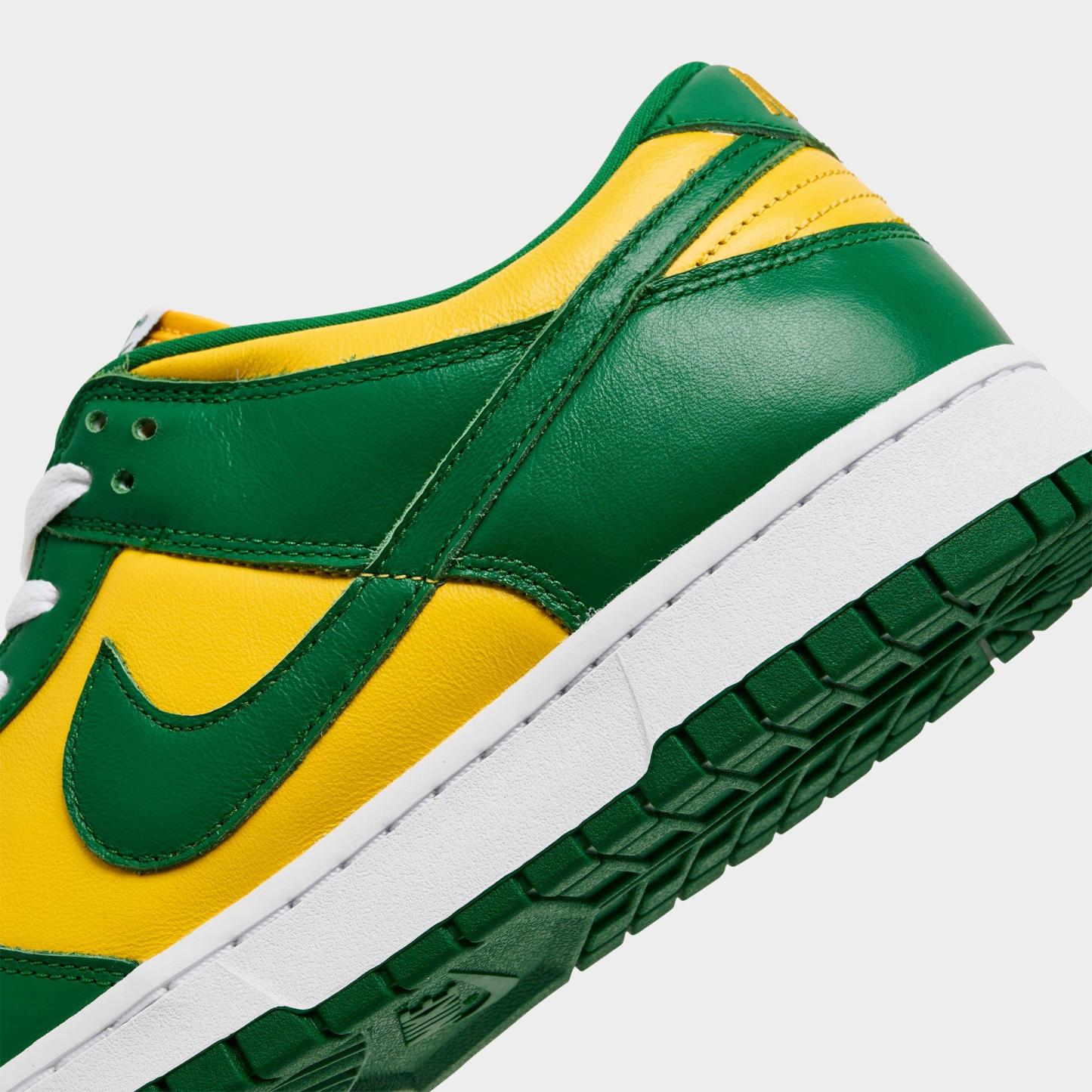 Men's Nithtke Dunk Low SP Casual Shoes - Varsity Maize/Pine Green/White - Detail shot