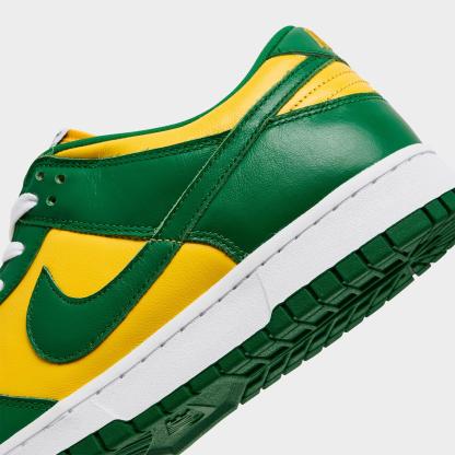 Men's Nithtke Dunk Low SP Casual Shoes - Varsity Maize/Pine Green/White - Detail shot
