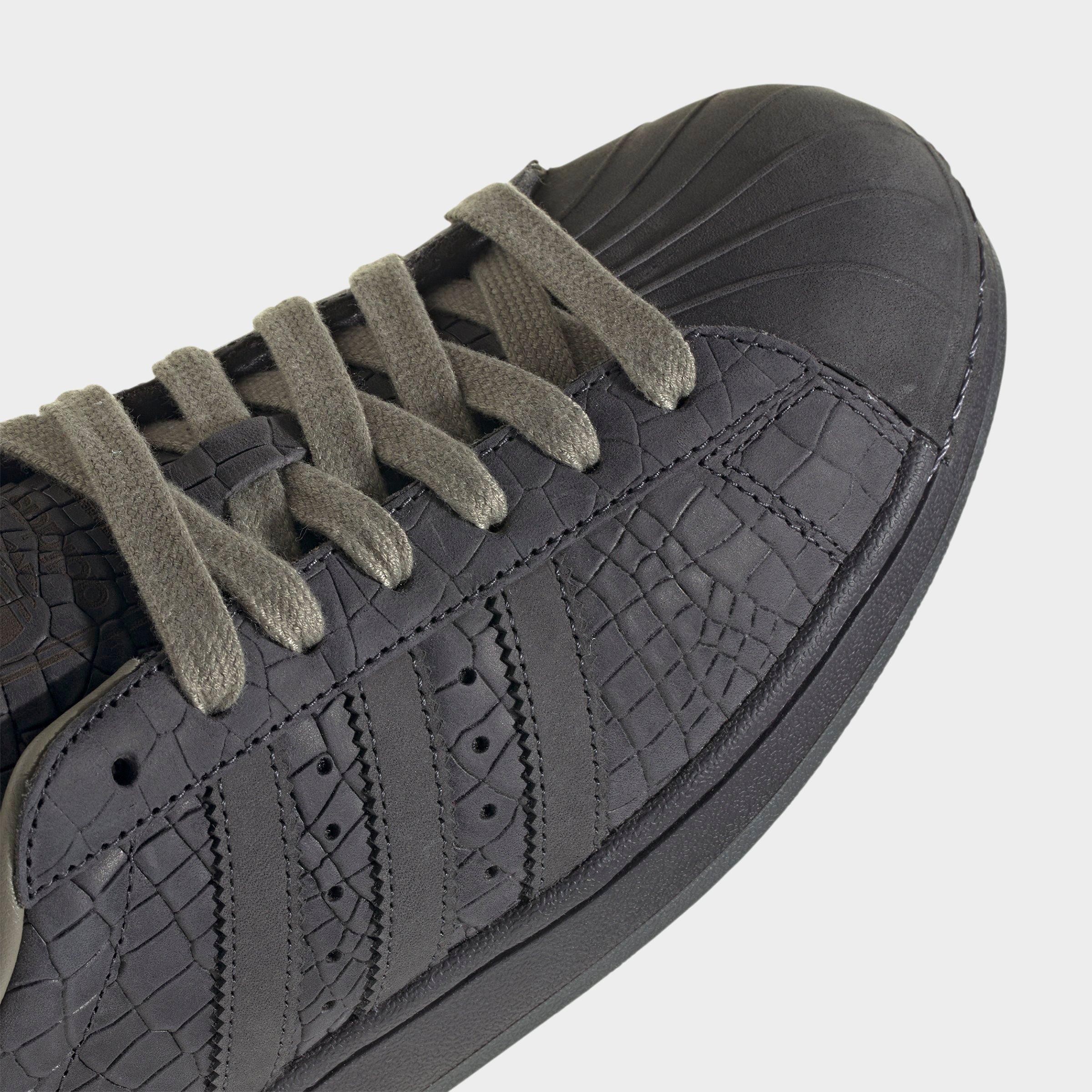 Men's adidas Originals Superstar II Casual Shoes - Part 1 - Utility Black/Grey/Clay - Detail shot