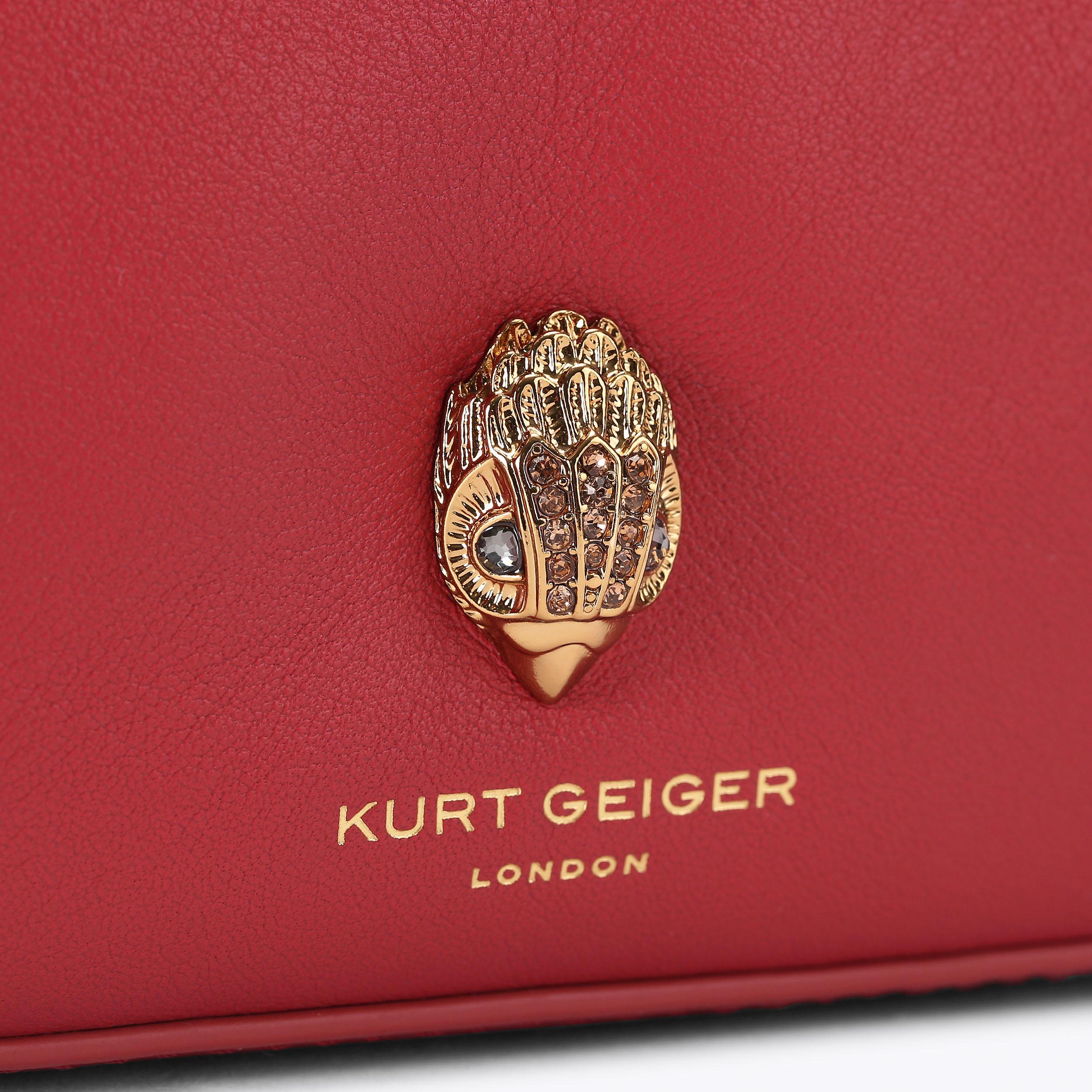Kurt Geiger London Sloane Hobo Cross Body Bag - Red - view 5