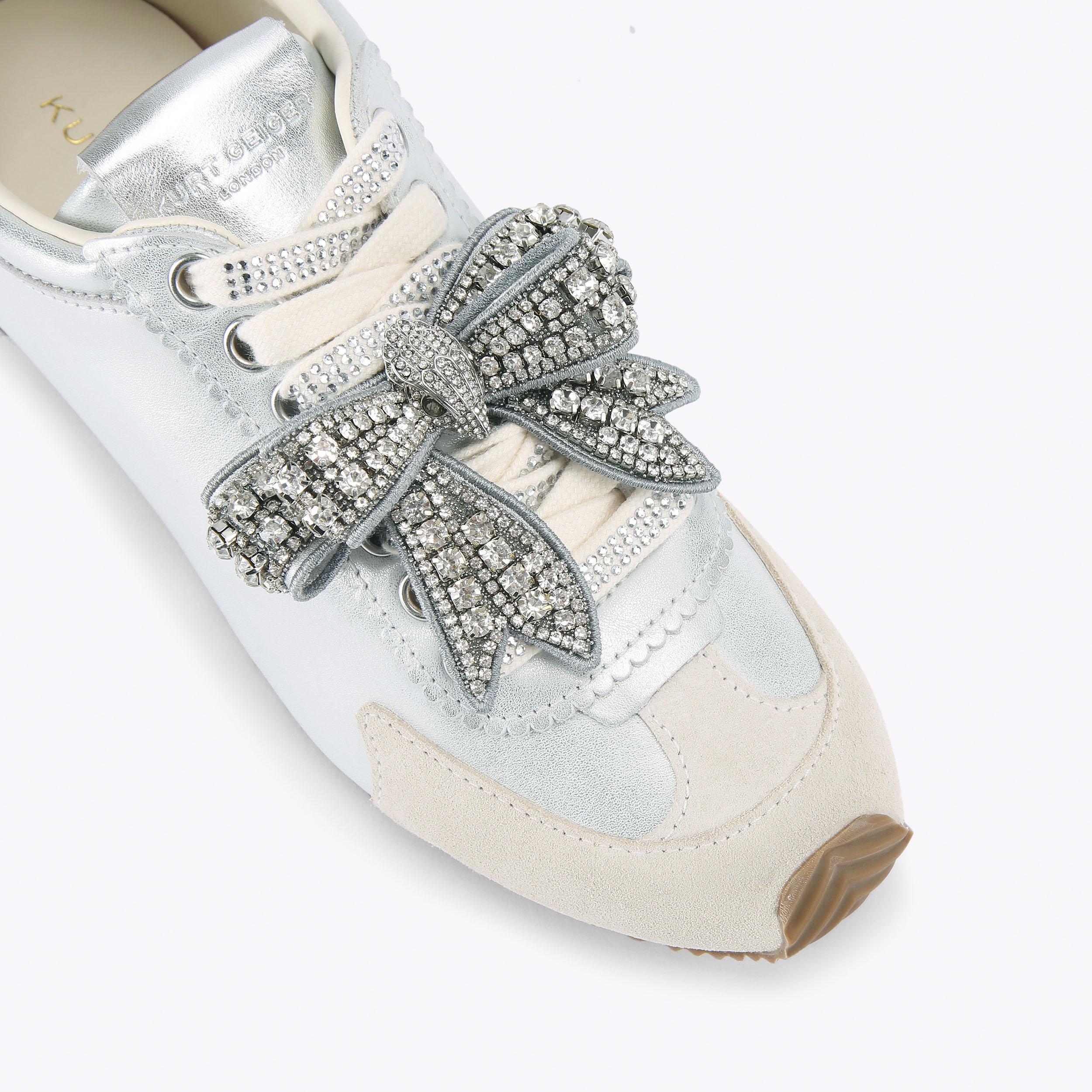 Kurt Geiger London Islington Bow Sneaker - White - view 5