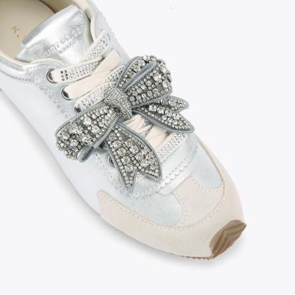 Kurt Geiger London Islington Bow Sneaker - White - view 5