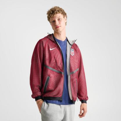 Men's Nike United States Dri-FIT Soccer Anthem Jacket - Team Red/Sail/Sail