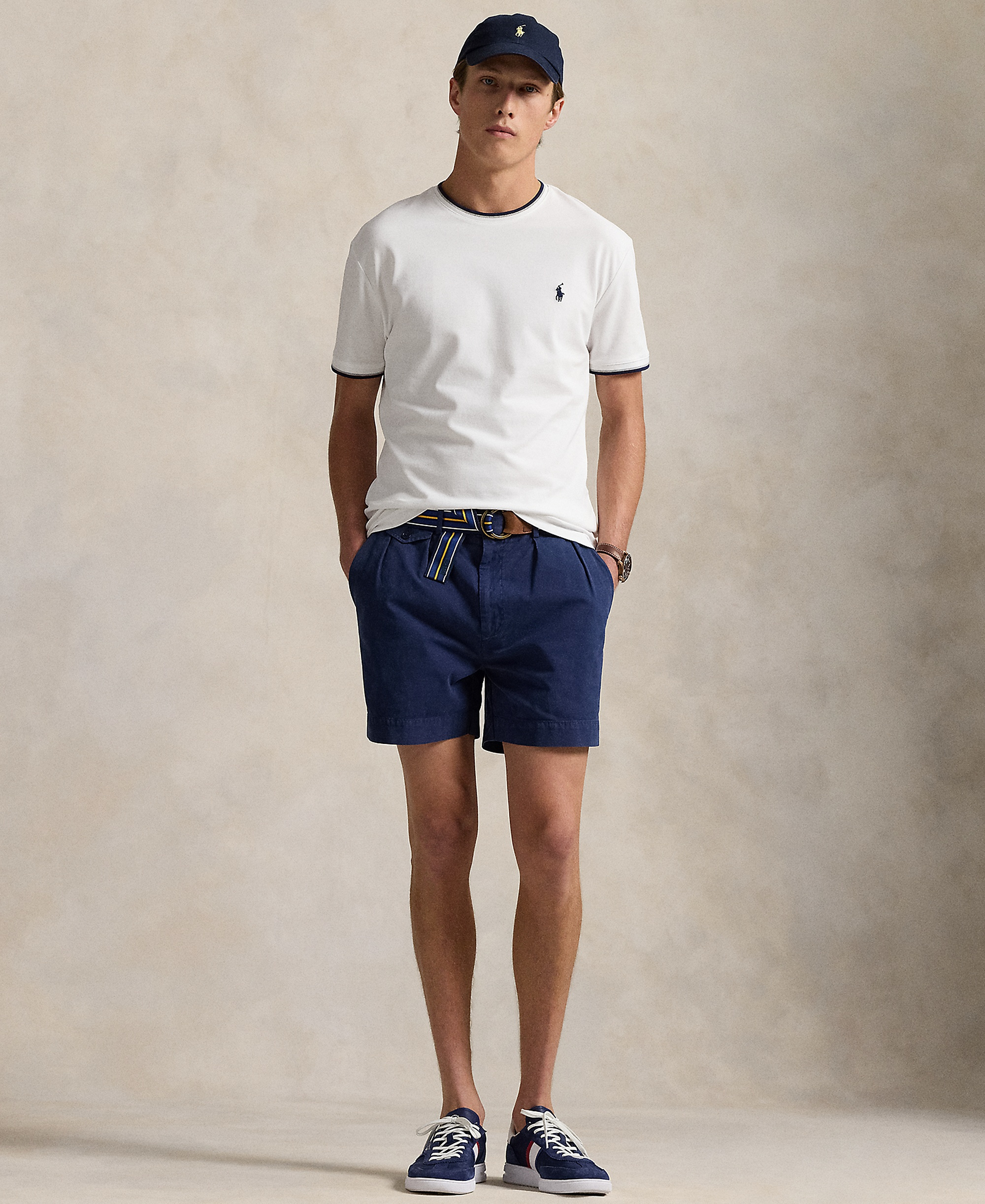 Polo Ralph Lauren Men's Classic-Fit Stretch Mesh T-Shirt - White