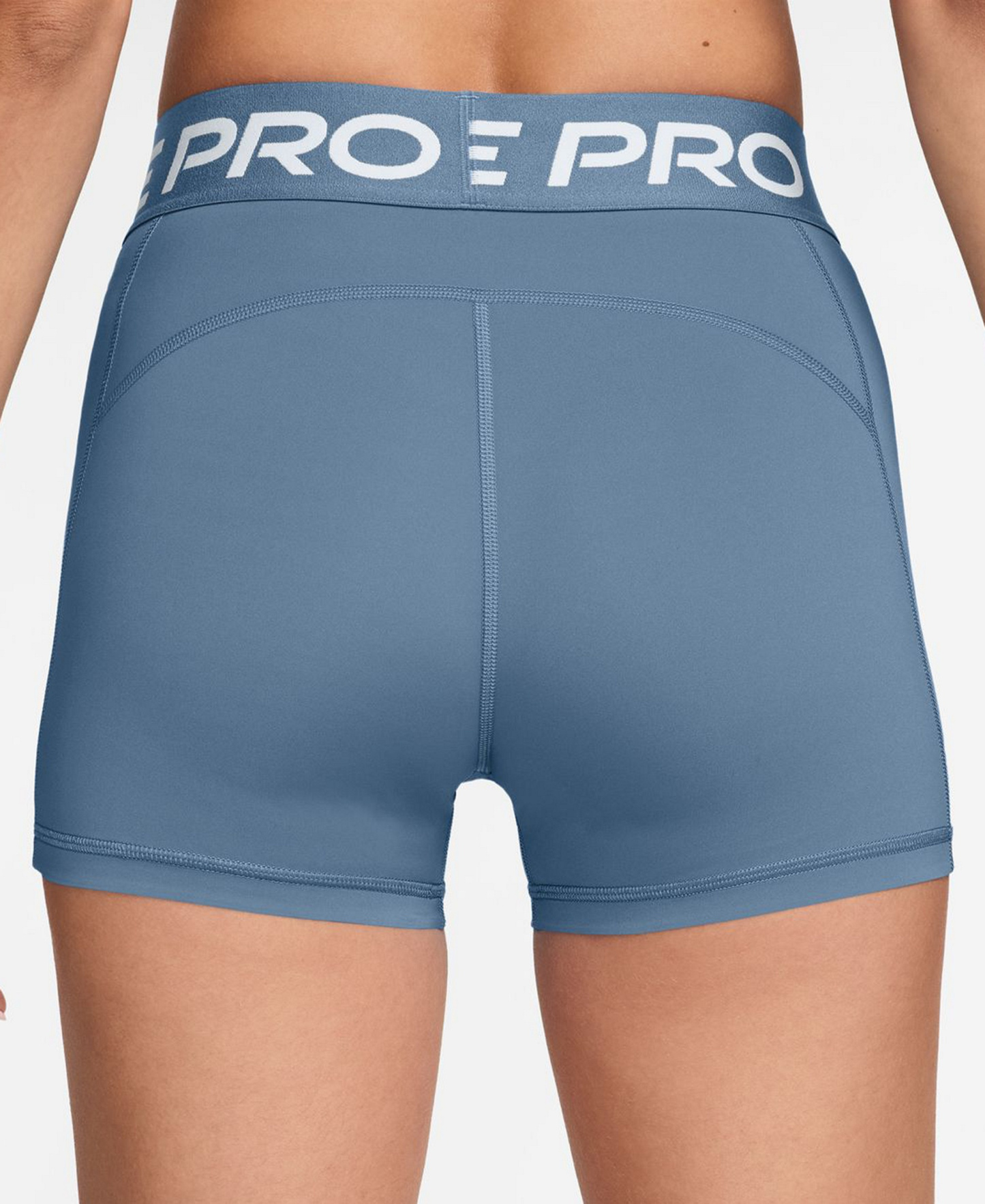 Nike Women's Mid-Rise Biker Shorts - Work Blue/white