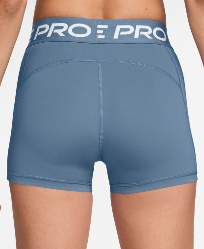 Nike Women's Mid-Rise Biker Shorts - Work Blue/white