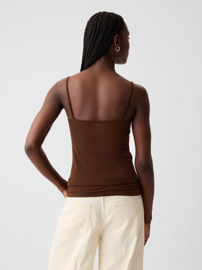 CloseKnit Basic Cami - warm dark brown
