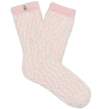 UGG Women's Cozy Chenille Crew Socks - Seashell Pink