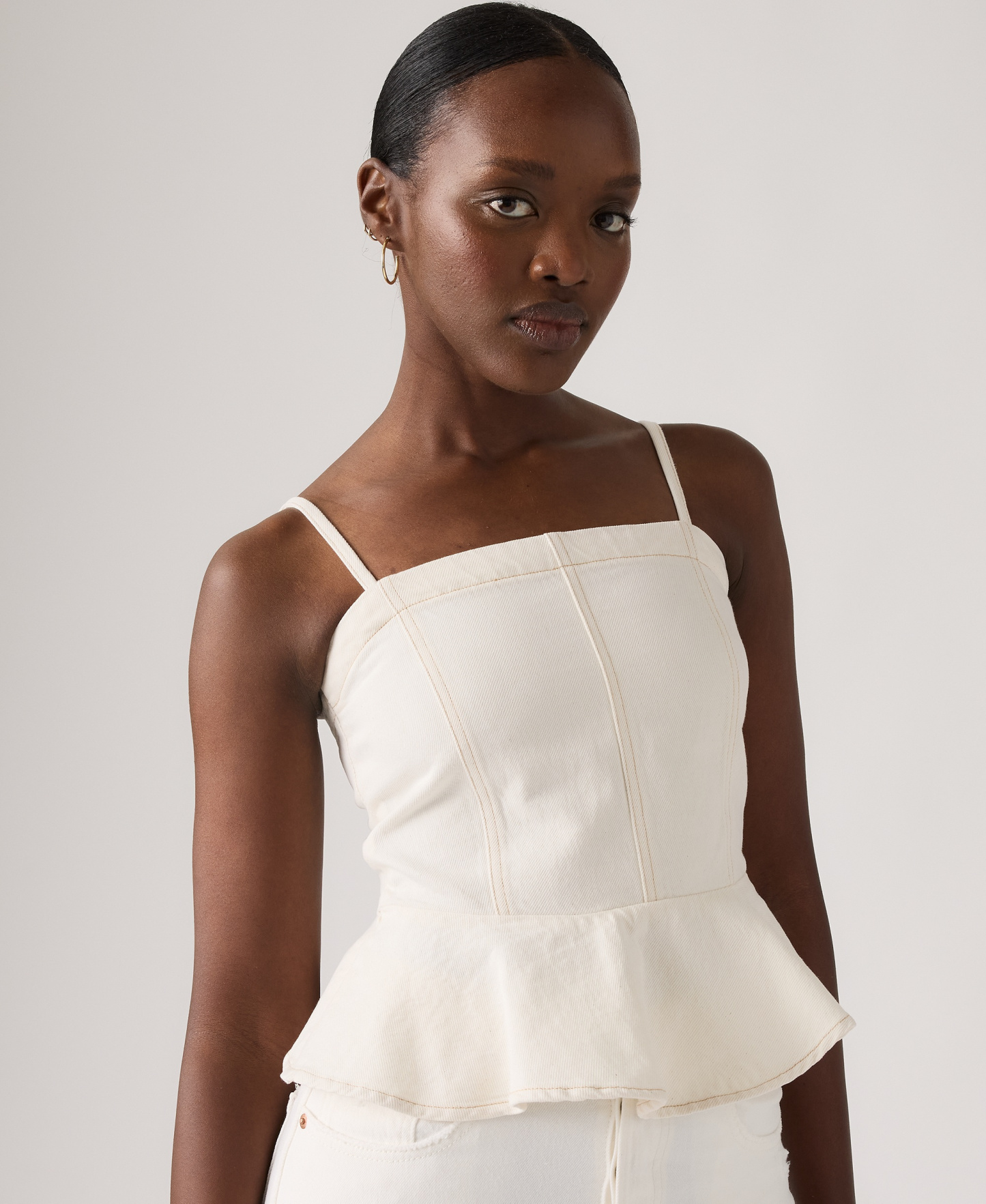 Levi's Women's Anderson Sleeveless Cotton Flounce Top - Truth Slip