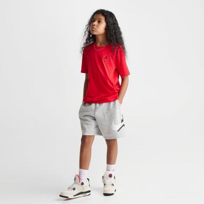 Big Kids' Jordan Brooklyn Essentials Embroidered Jumpman T-Shirt - University Red - view 2