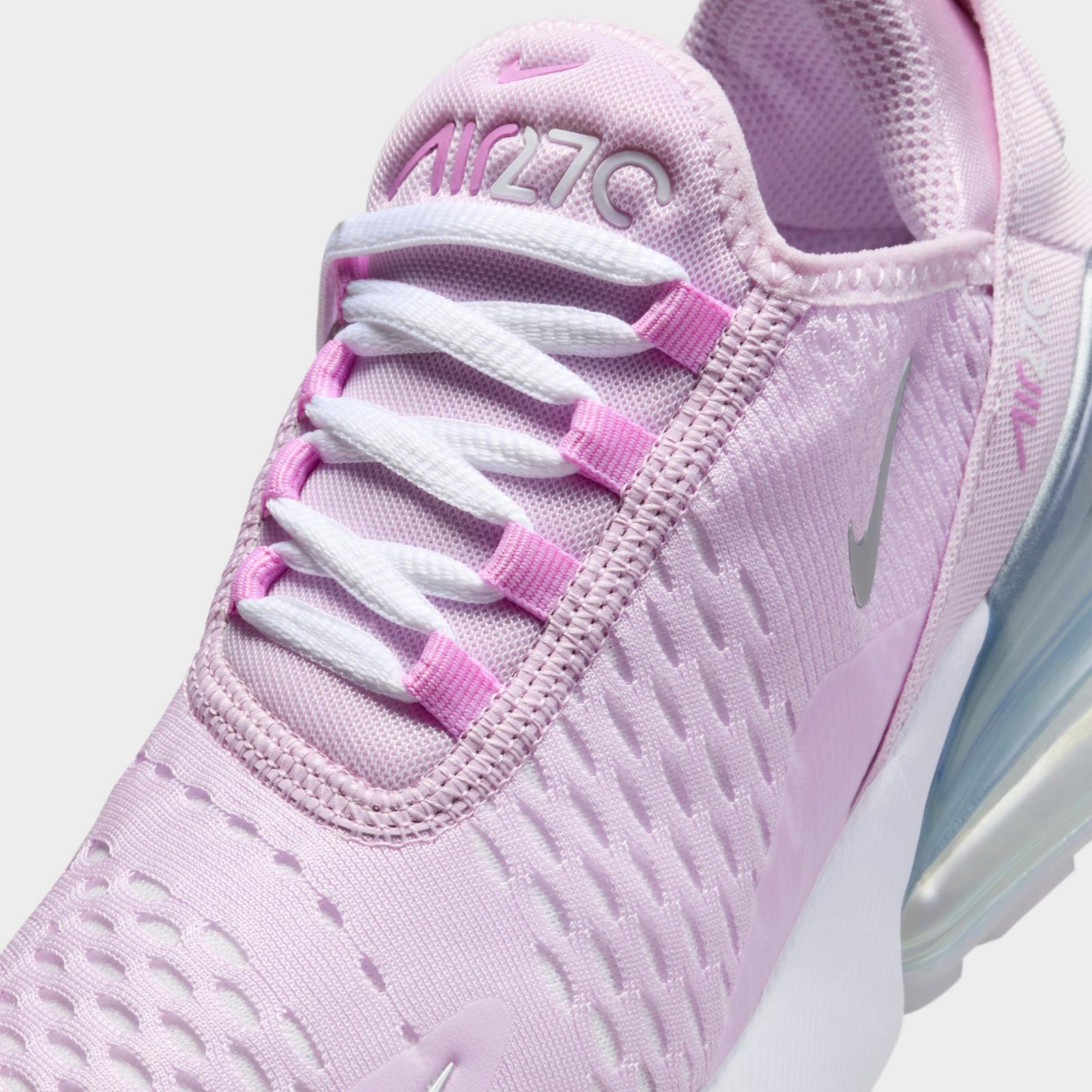 Big Kids' Nike Air Max 270 Casual Shoes - Doll/Rush Fuchsia/White/Metallic Silver