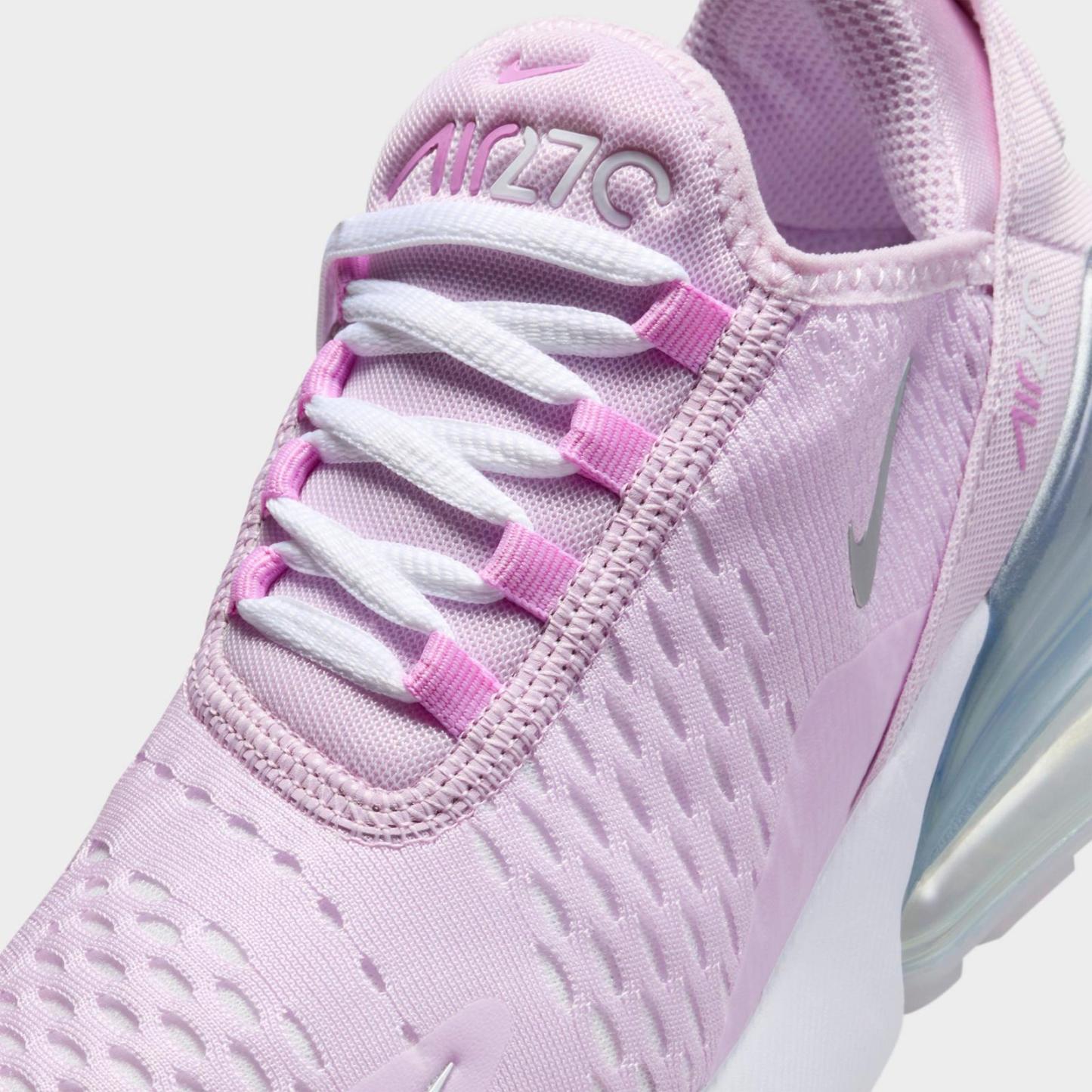 Big Kids' Nike Air Max 270 Casual Shoes - Doll/Rush Fuchsia/White/Metallic Silver
