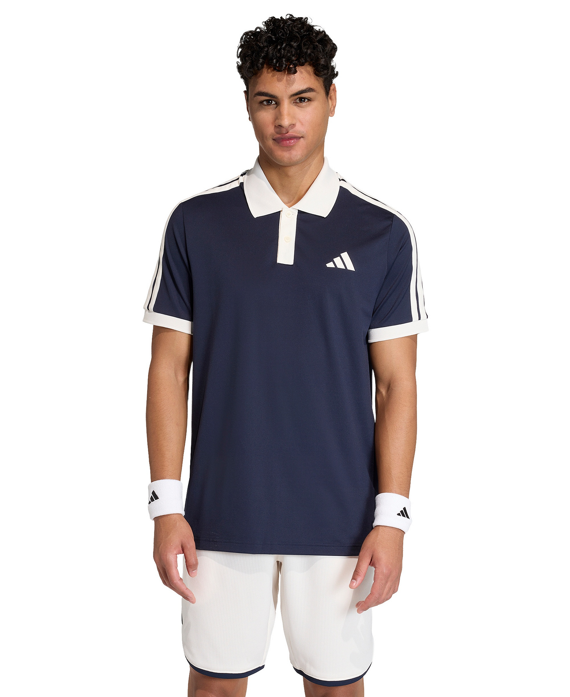 adidas Men's Heritage Short-Sleeve Polo Shirt - Legend Ink/Chalk