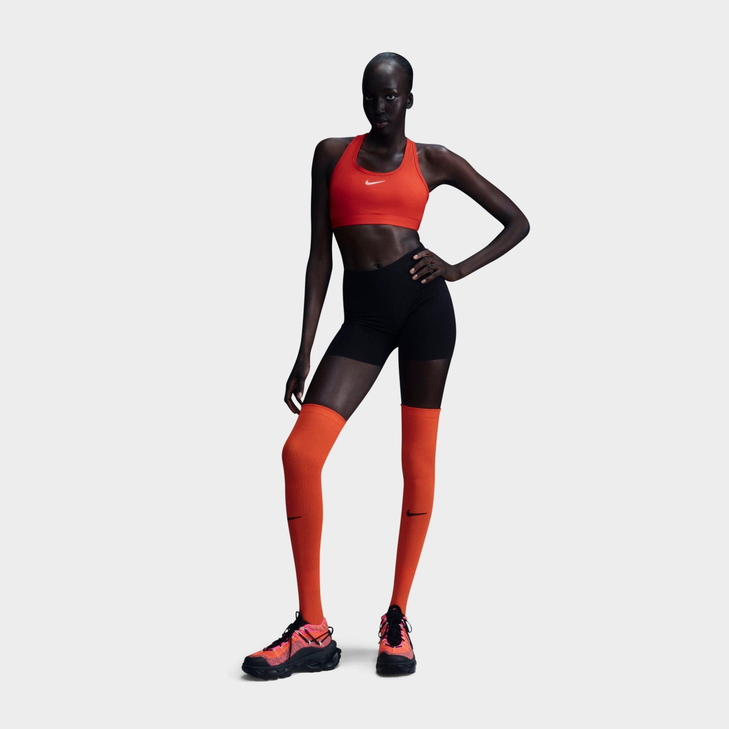 Women's Nithtke Swoosh Medium Support Sports Bra - University Red/White
