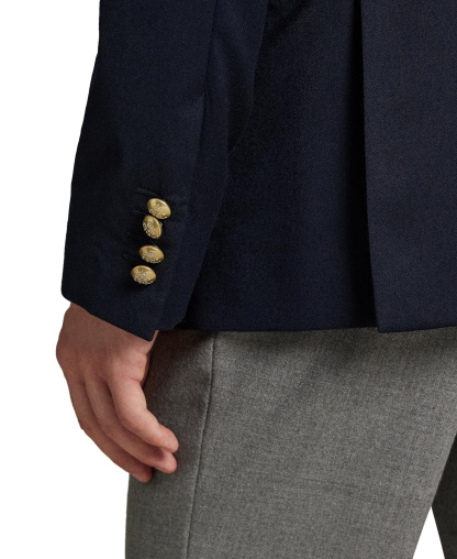 Polo Ralph Lauren Men's Polo Modern Wool-Blend Gabardine Blazer - Navy