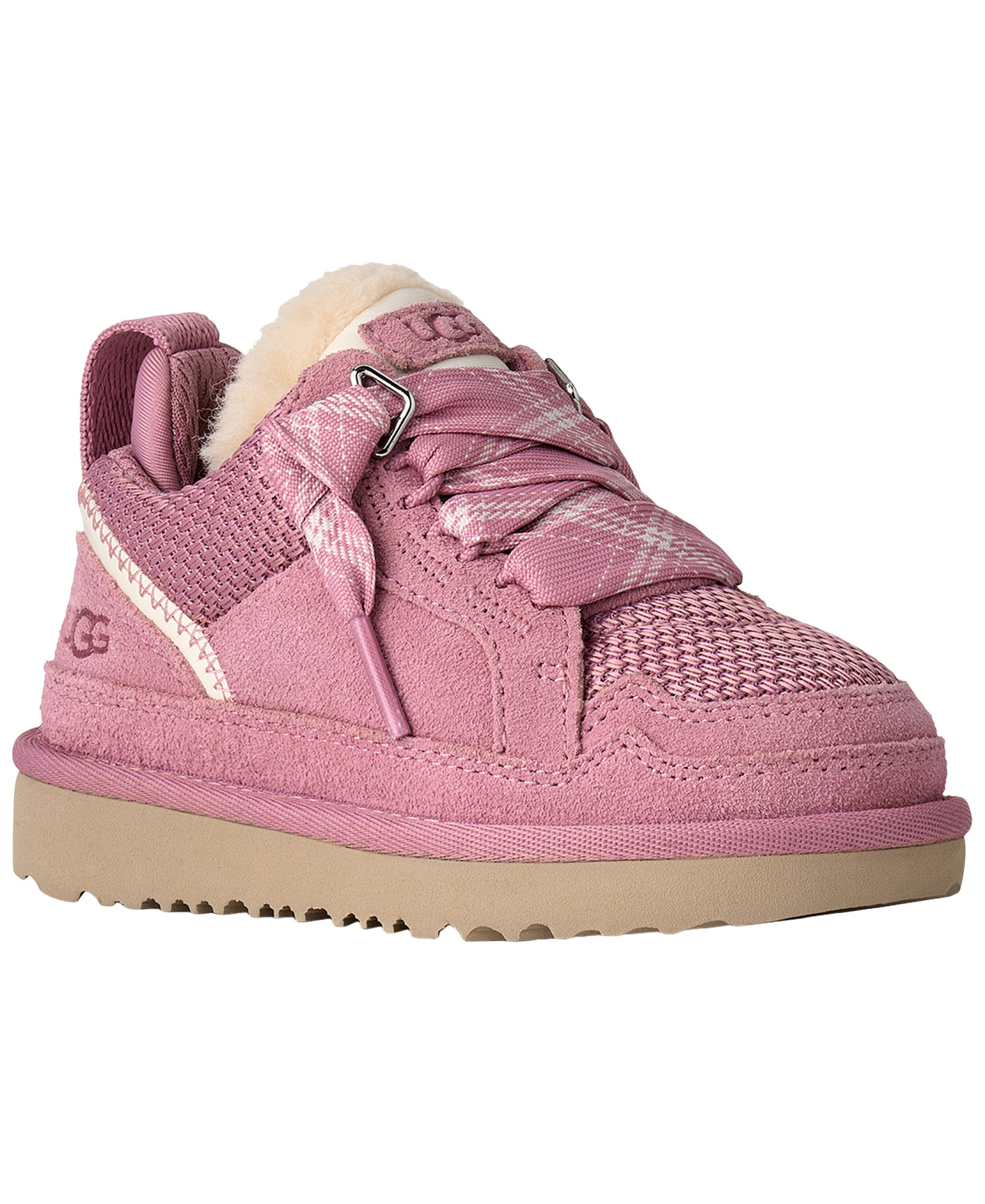 UGG® Toddler Kids Lowmel Lace-Up Sneakers - Dusty Orchid