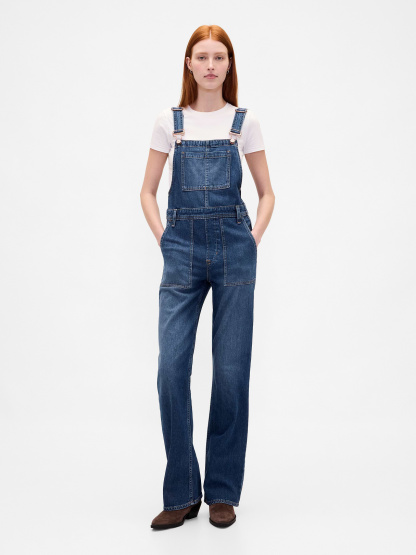 Long & Lean Overalls - Dark blue