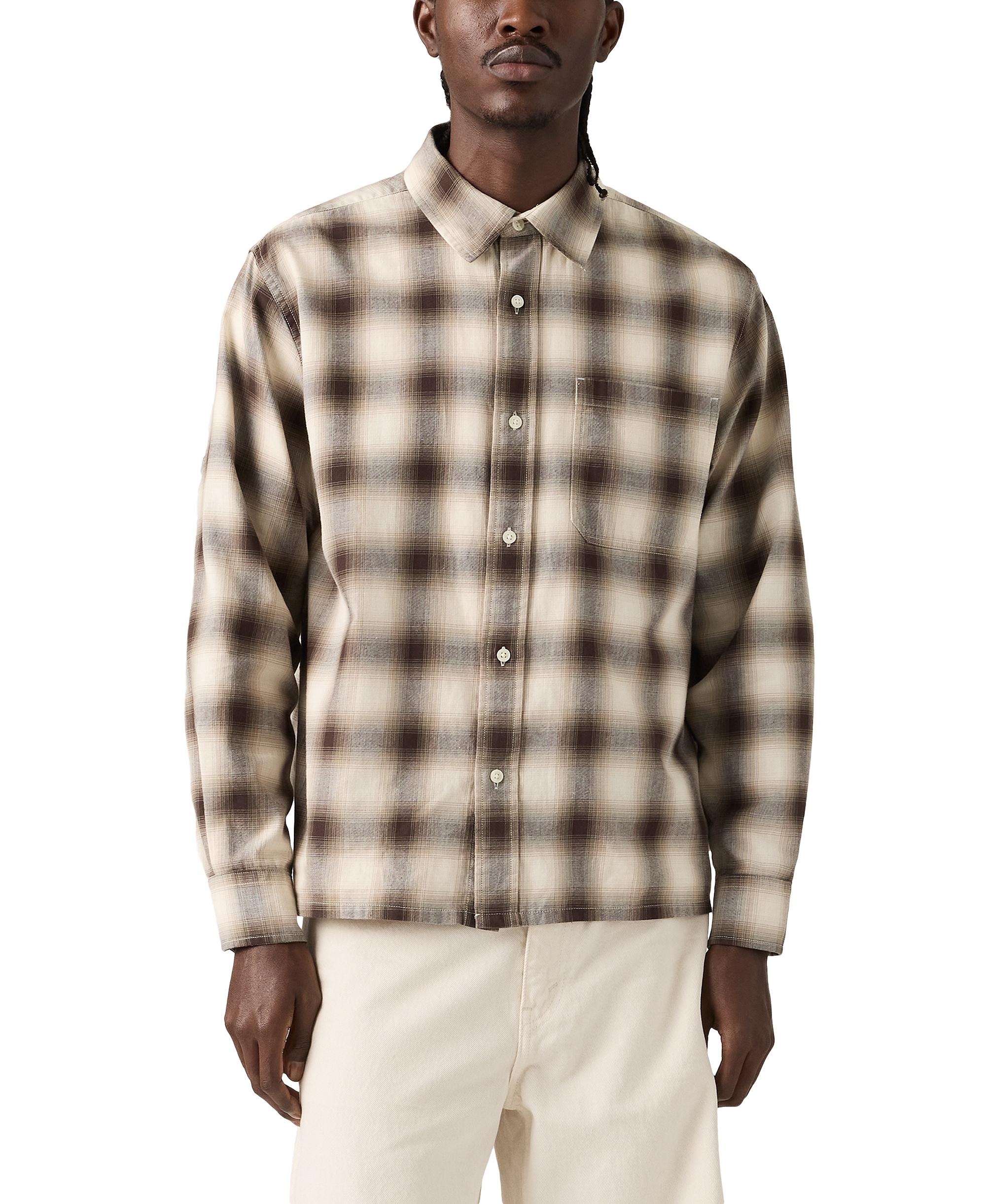Levi's Men's Duboce Boxy Regular-Fit Overshirt - Beige/Khaki