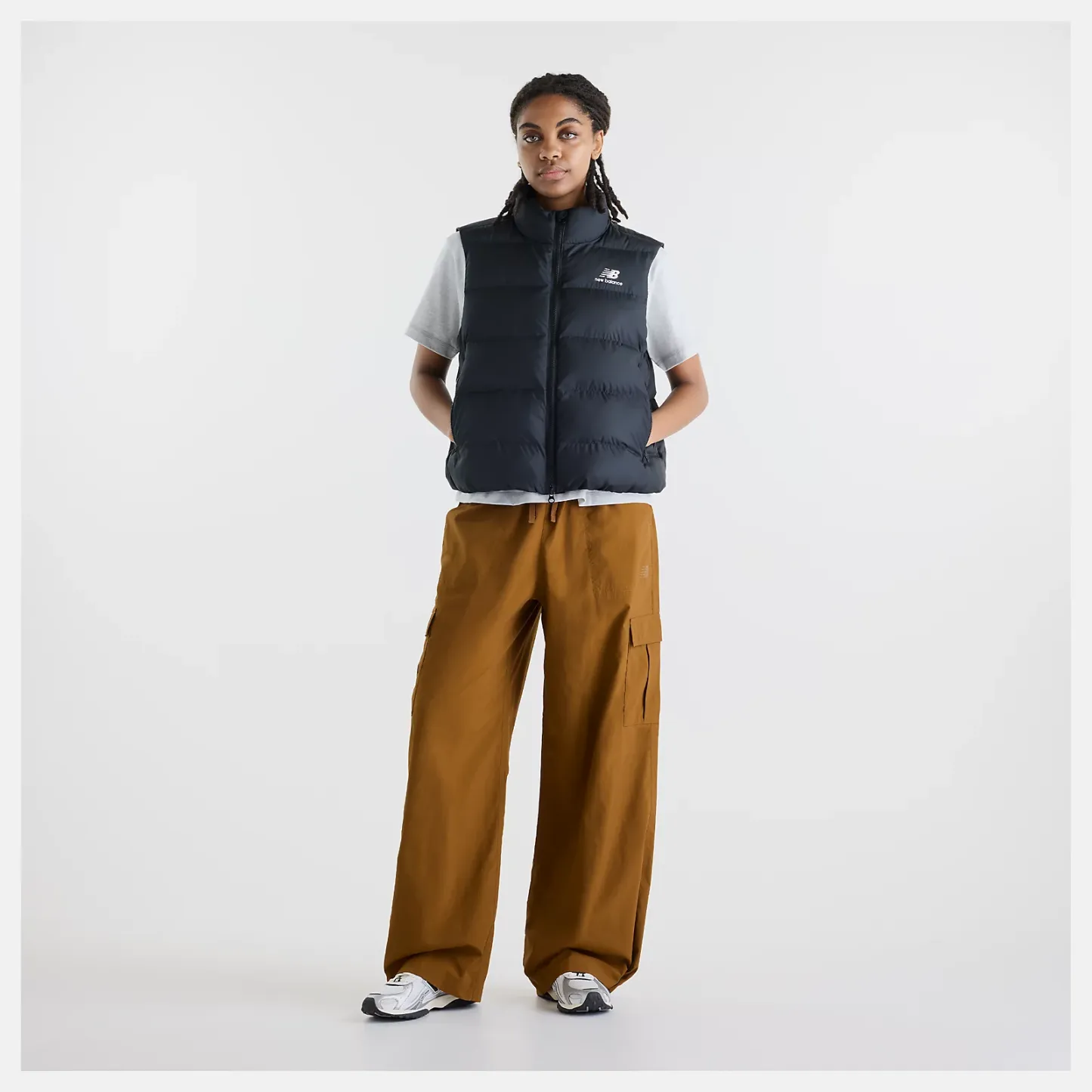 New Balance Boston Puffer Vest, WJ62O4EXBK