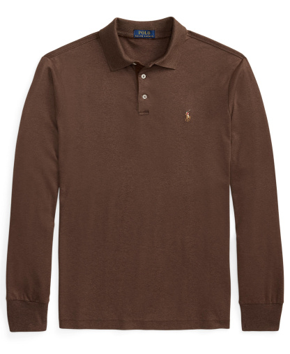 Polo Ralph Lauren Men's Classic-Fit Polo Shirt - Nutmeg Brown Heather
