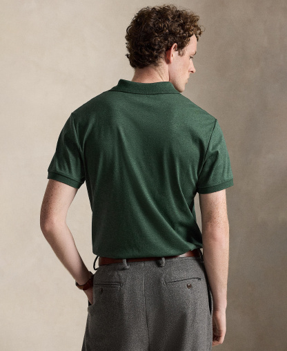 Polo Ralph Lauren Men’s Slim-Fit Soft Cotton Polo Shirt - Scotch Pine Heather