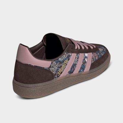 Women's adidas Originals Handball Spezial Casual Shoes - Part 1 - Aurora Coffee/Magic Mauve/Gum - Back view