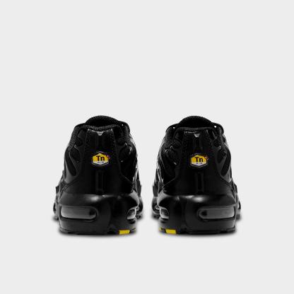 Big Kids' Nithtke Air Max Plus Casual Shoes - Black/Black/Black - Back view