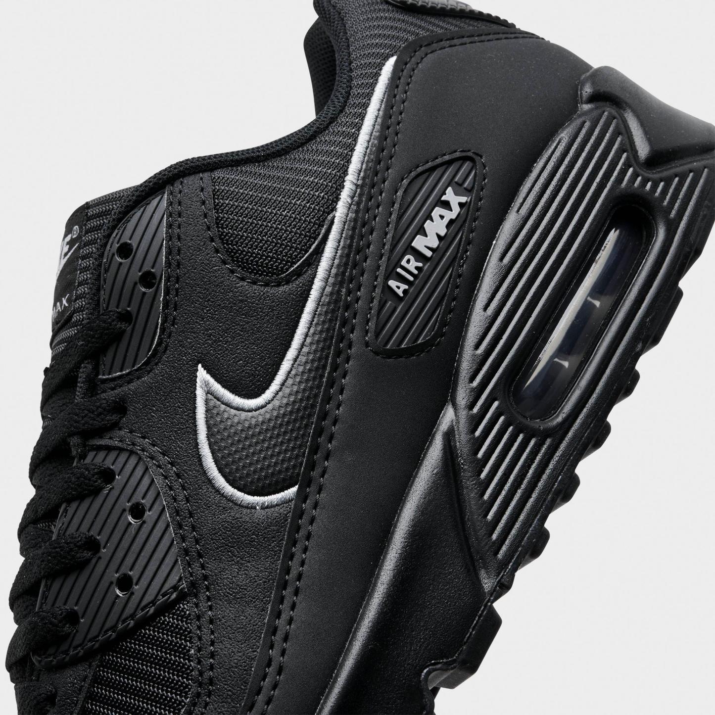 Men's Nithtke Air Max 90 Casual Shoes - Part 4 - Black/Wolf Grey - Detail shot