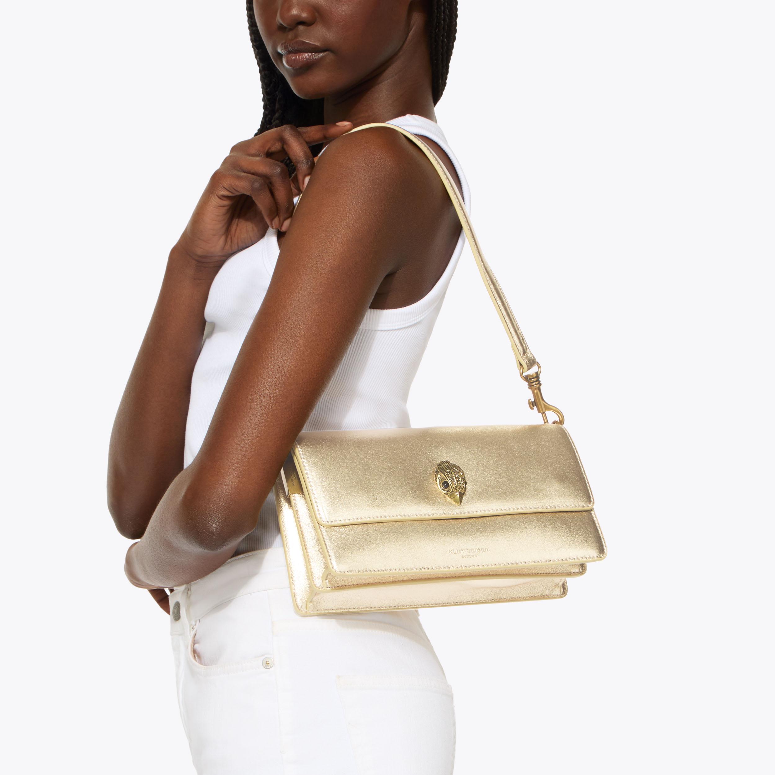 Kurt Geiger London Sloane Soft Shoulder Bag - Metallics - view 7