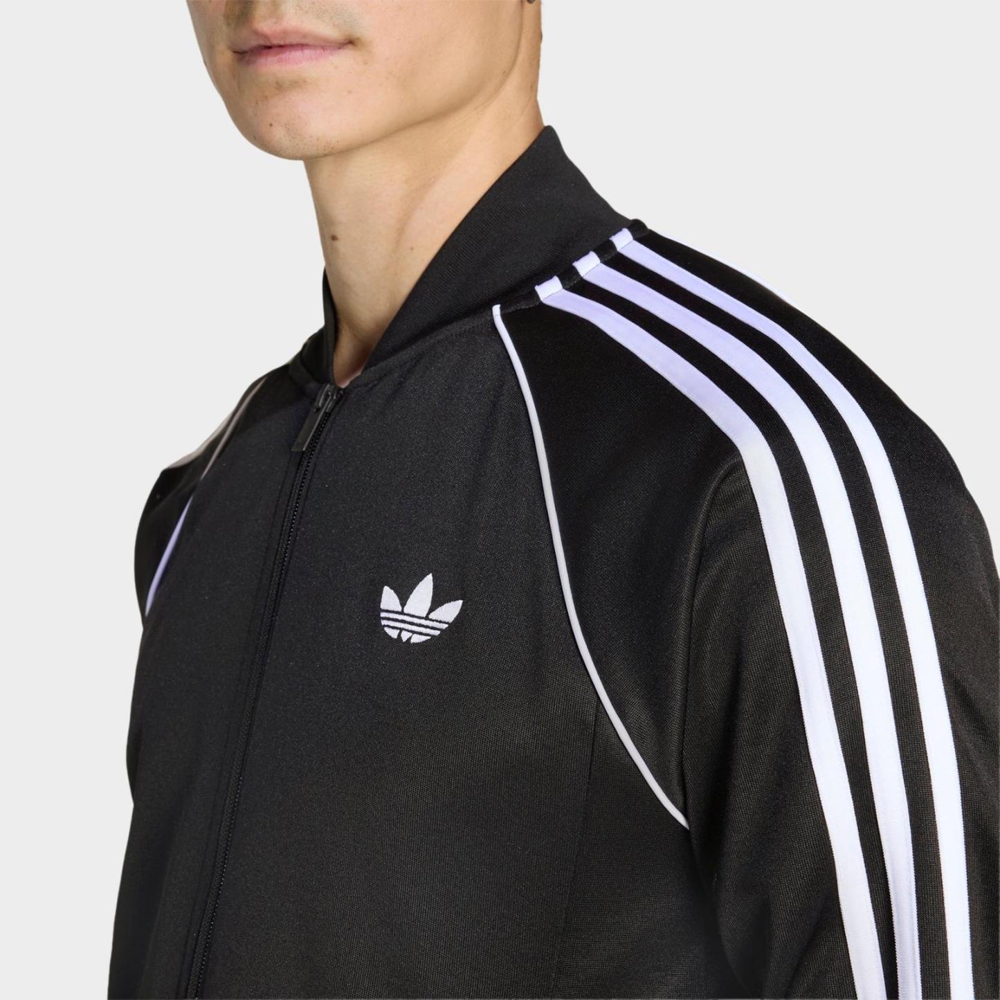 Men's adidas Originals SST Track Top - Black - view 4