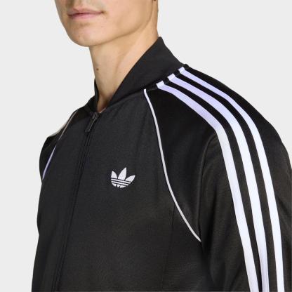 Men's adidas Originals SST Track Top - Black - view 4