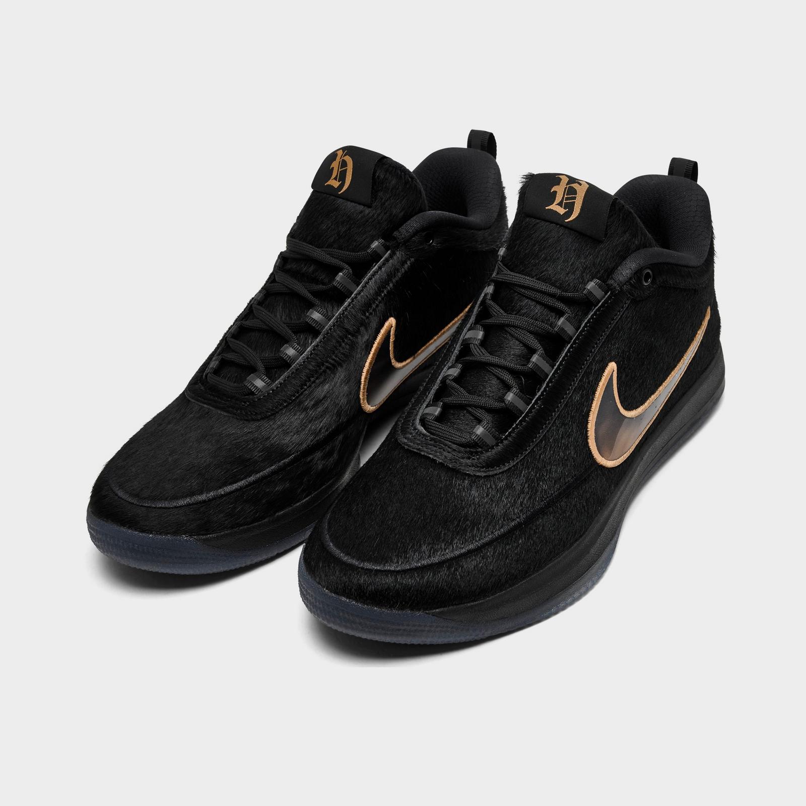 Men's Nike Book 2 SE Denim Basketball Shoes - Black/Vast Grey/Amber Brown/Multi-Color