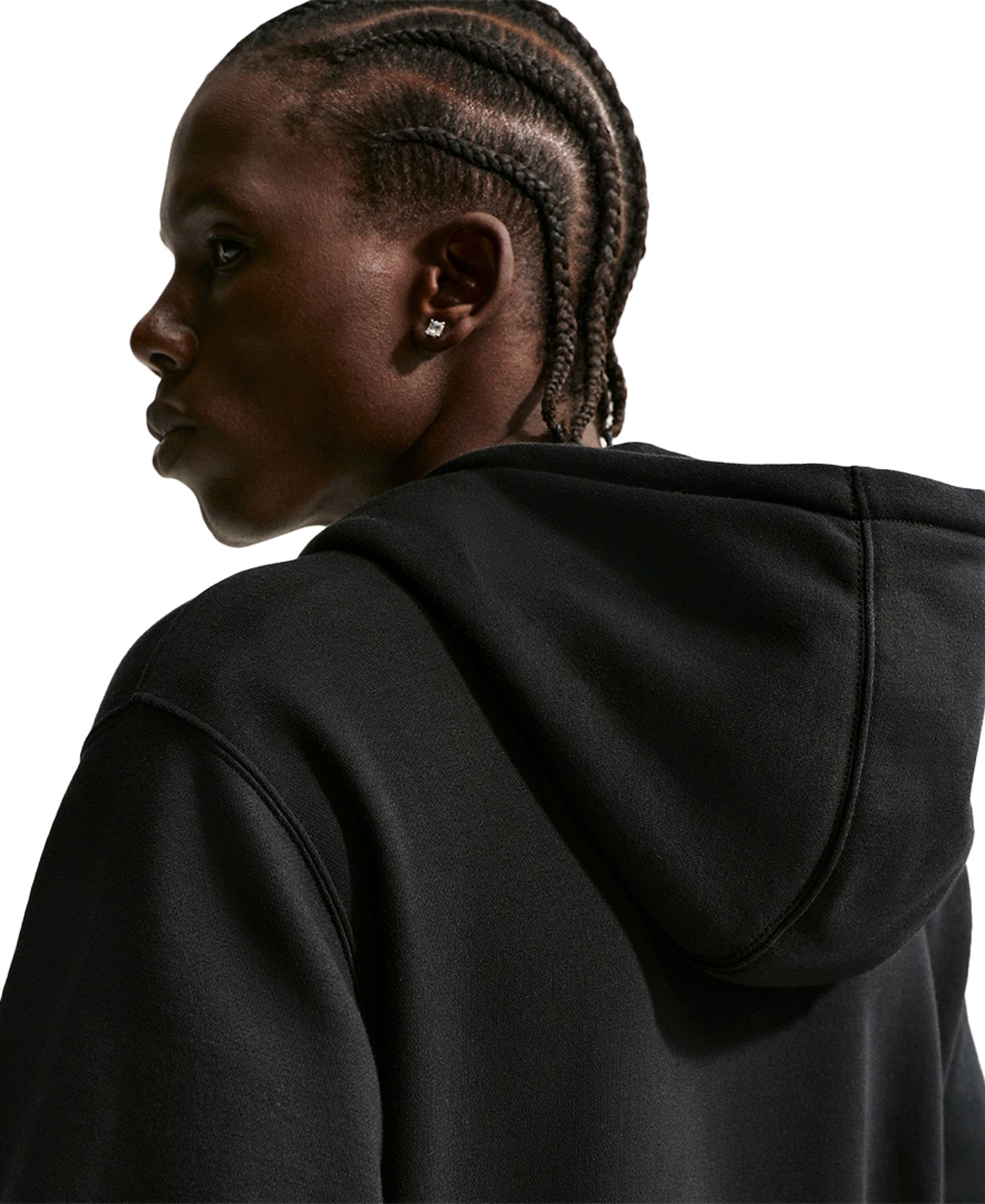 Nike Men's Fleece Full-Zip Sweatshirt - Black/ Sail