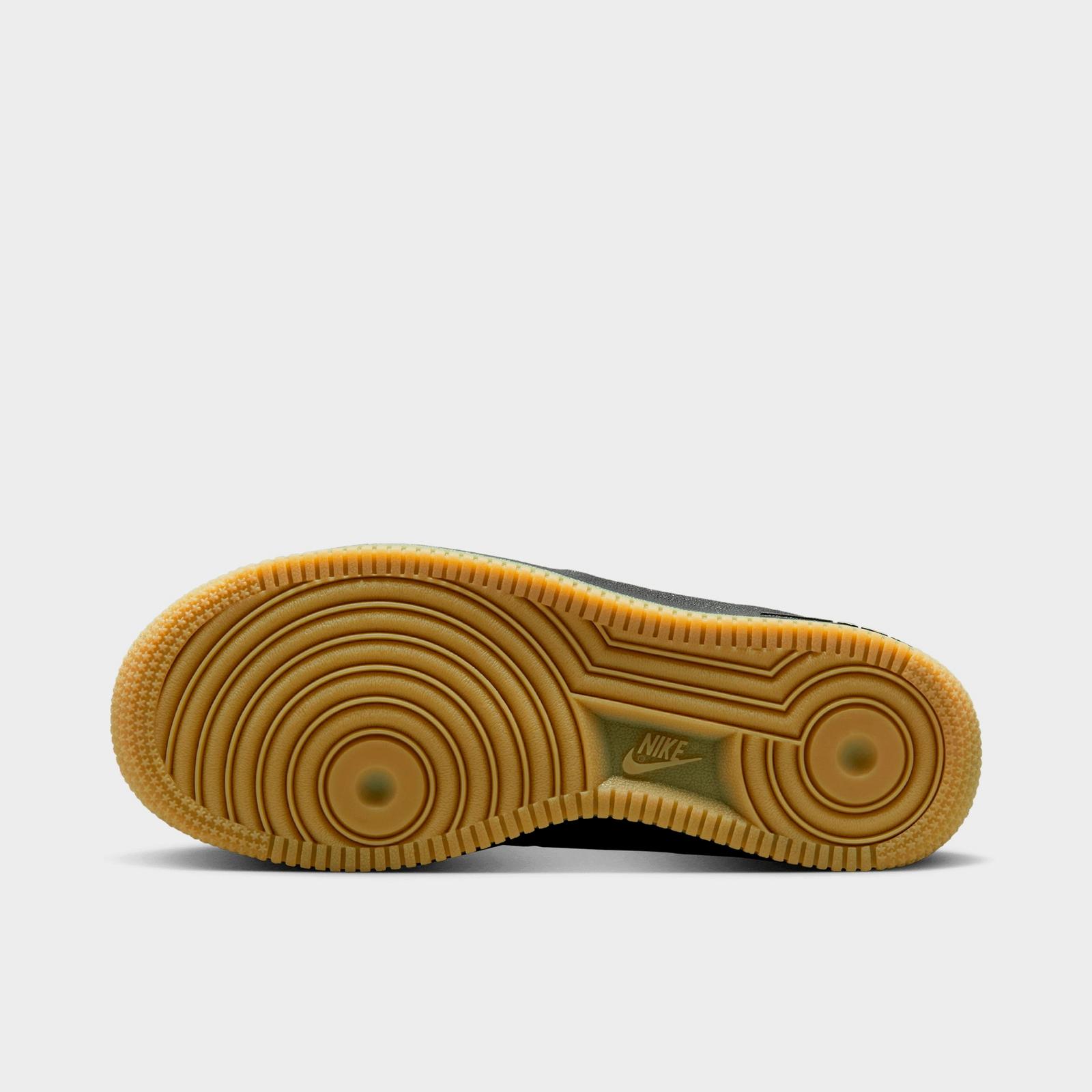 Big Kids' Nike Air Force 1 LV8 Casual Shoes - Black/Gum Light Brown/White