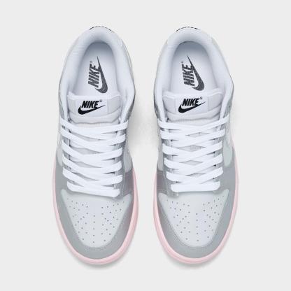Women's Nithtke Dunk Low LX Casual Shoes - Photon Dust/Pink Foam/Medium Soft Pink/Metallic Silver - Top view