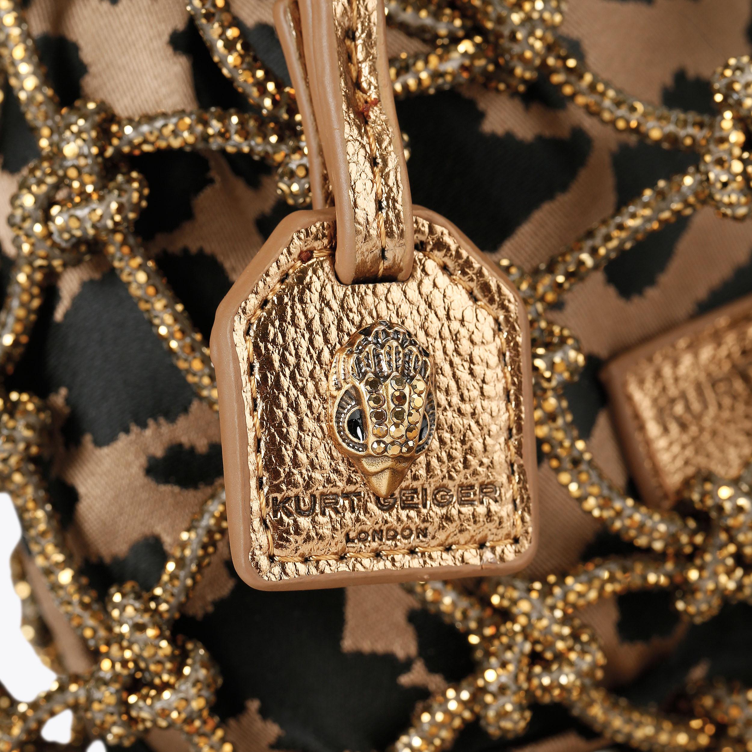 Kurt Geiger London Mini Macrame Crystal Bag - Metallics - view 5