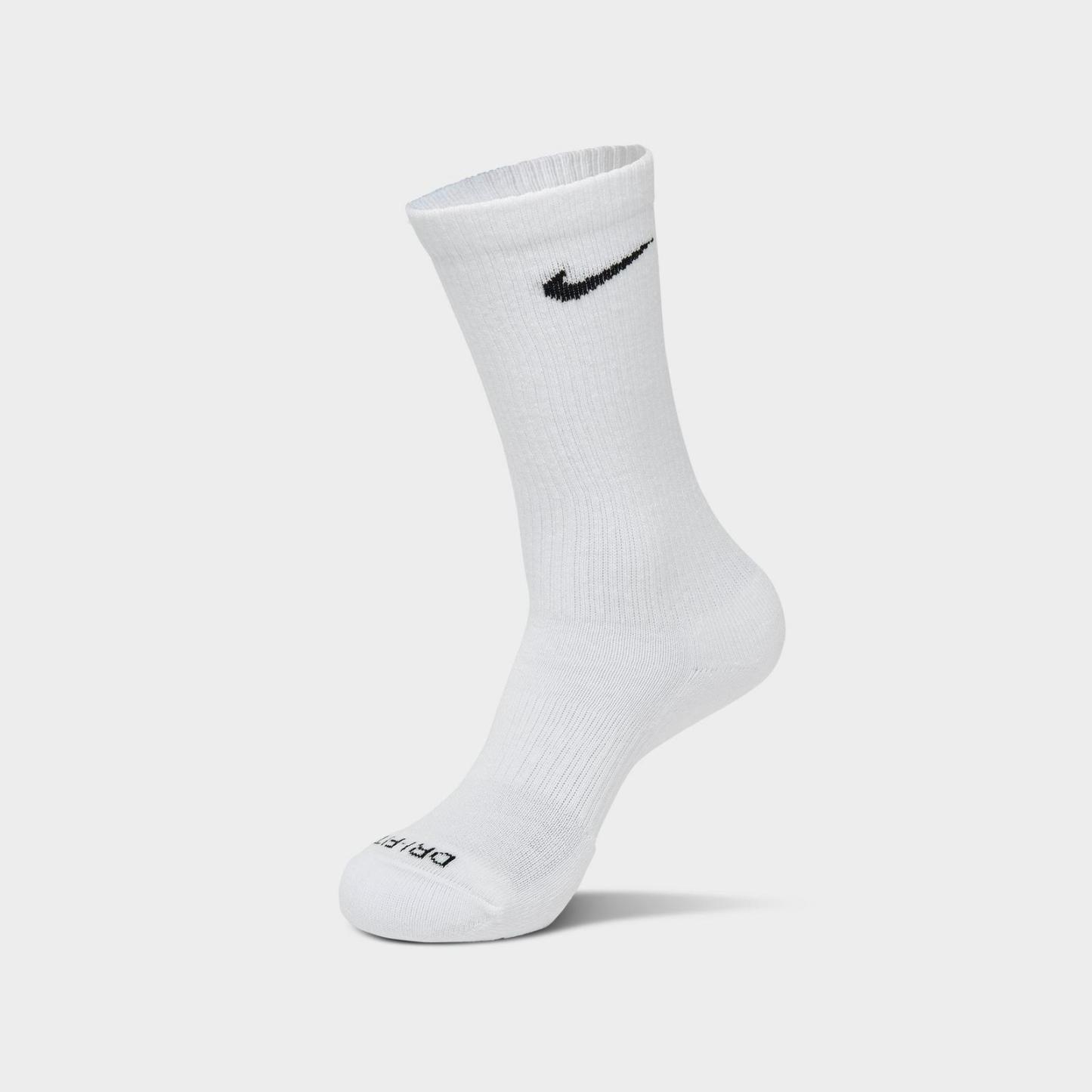 Nike Everyday Plus Cushioned Crew Training Socks (6-Pack) - White/Black
