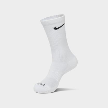Nike Everyday Plus Cushioned Crew Training Socks (6-Pack) - White/Black