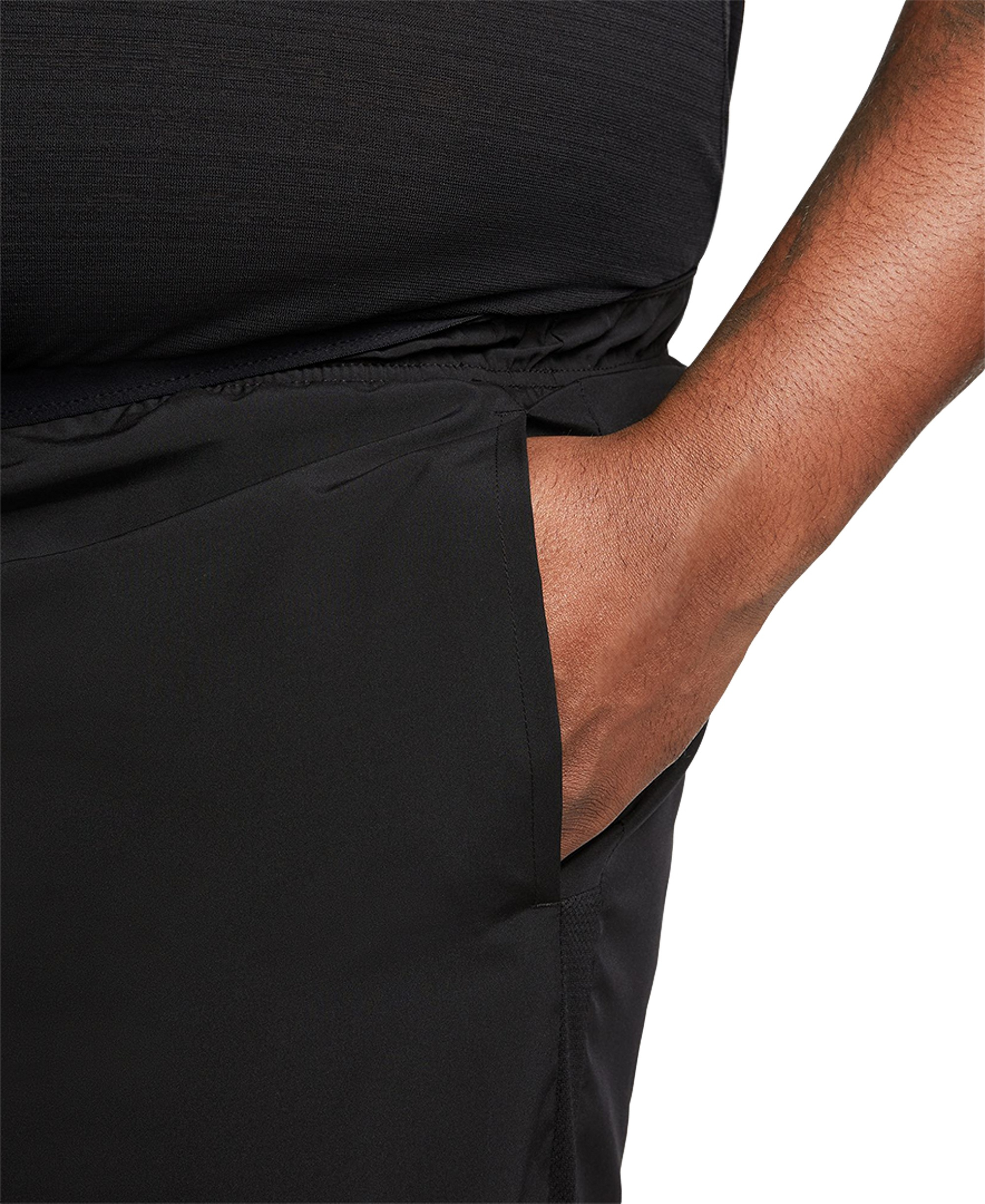 Nike Men's Challenger Dri-FIT Brief-Lined 7" Running Shorts - Black/reflective Silver