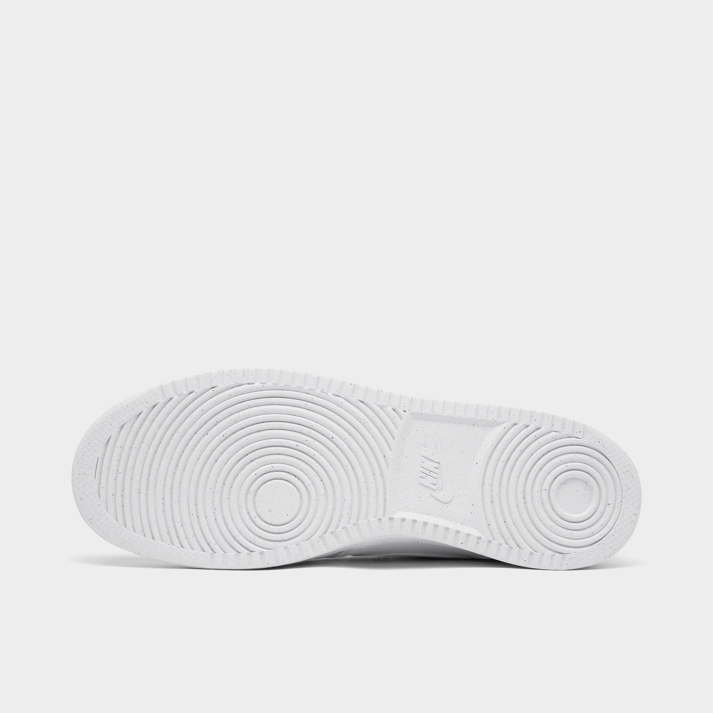 Men's Nithtke Court Vision Low Next Nature Casual Shoes - White/White/White - Bottom view