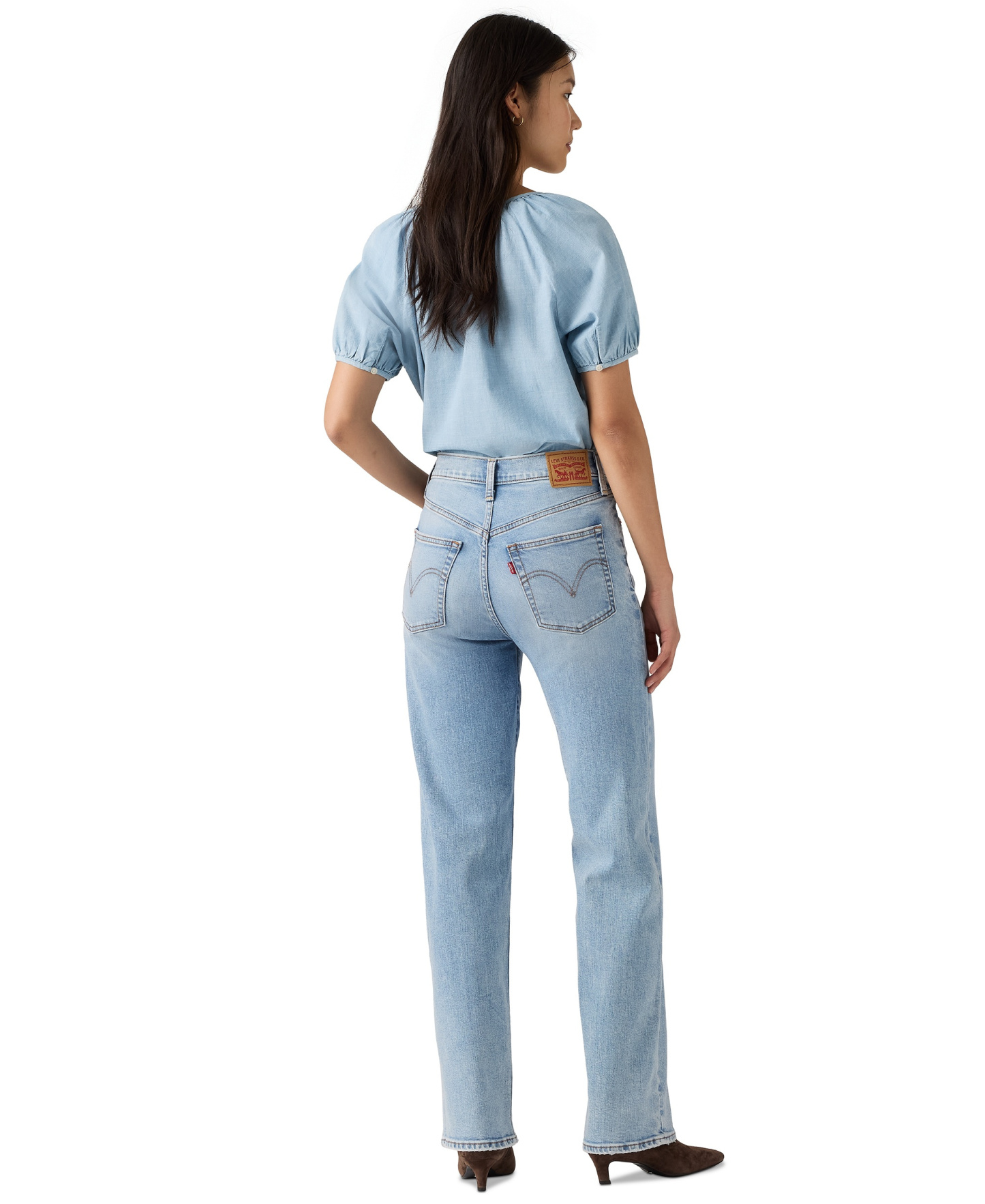 Levi's Women's Ribcage High-Rise Straight-Leg Jeans - Around Abo