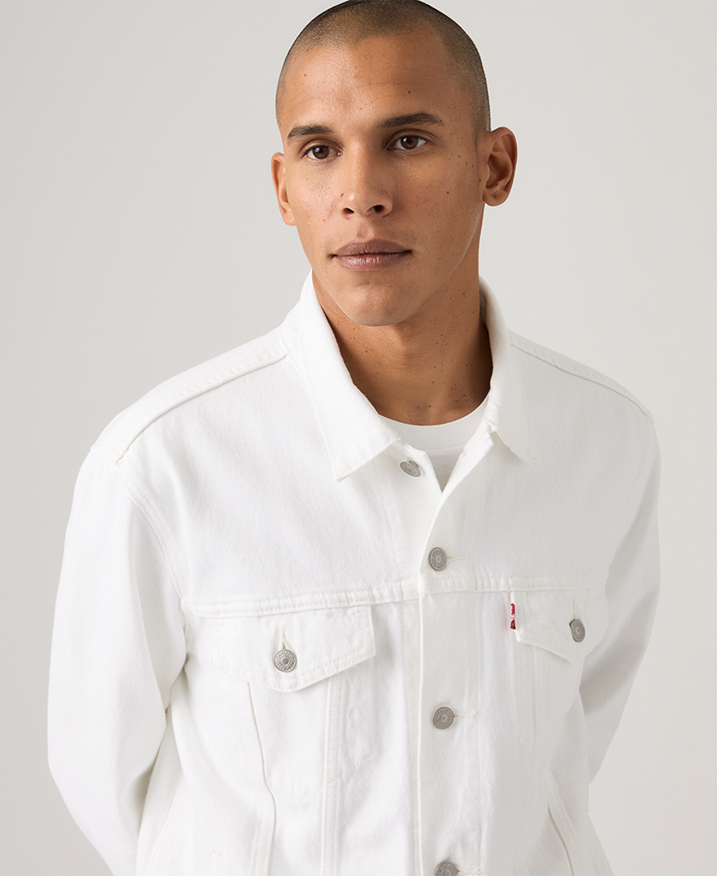 Levi's Men's Regular-Fit Stretch Denim Trucker Jacket - White River Rock