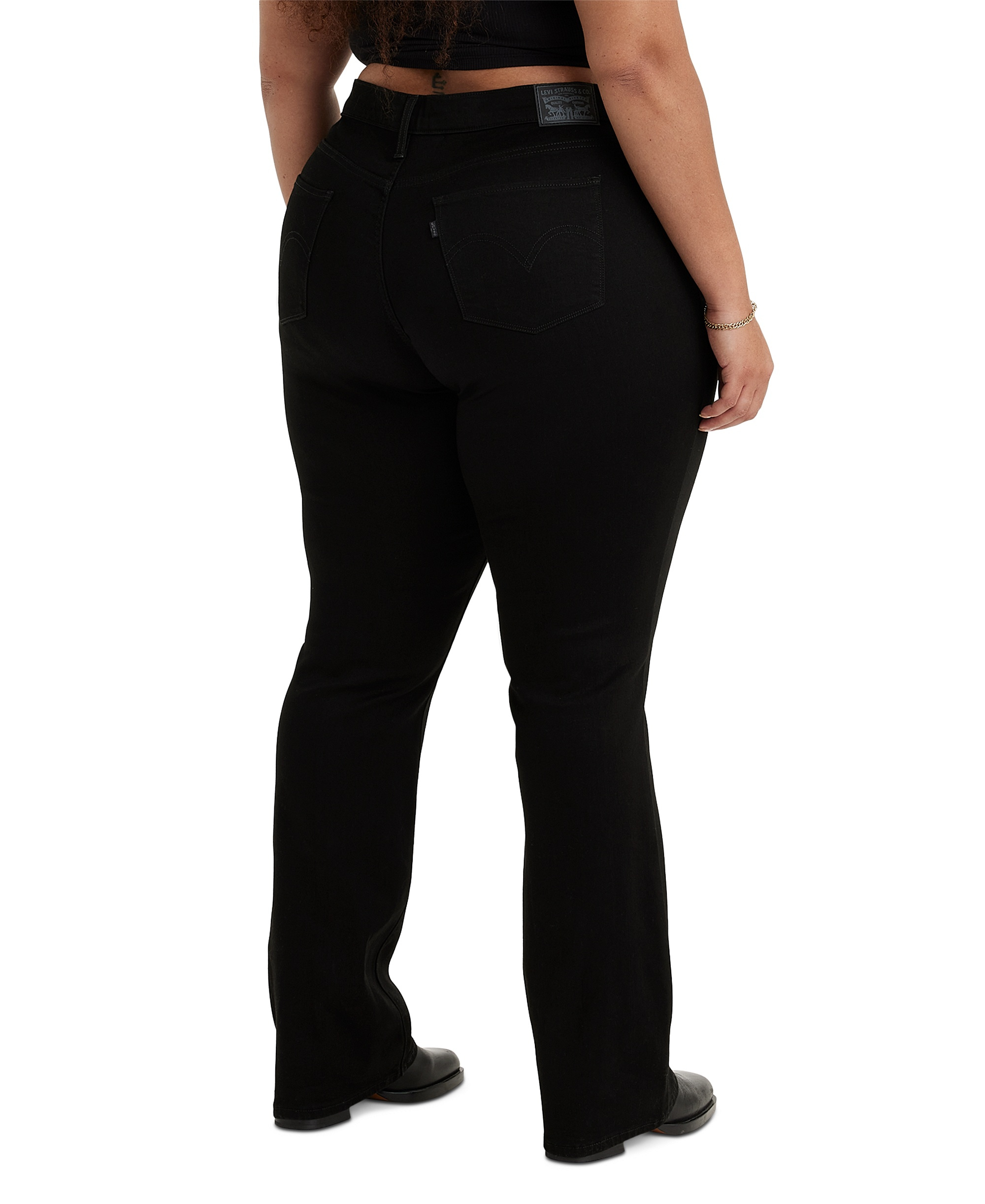 Levi's Trendy Plus Size 415 Classic Bootcut Jeans - Soft Black