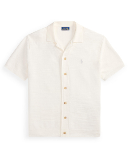 Polo Ralph Lauren Men's Cotton-Linen Cardigan Shirt - Deckwash White