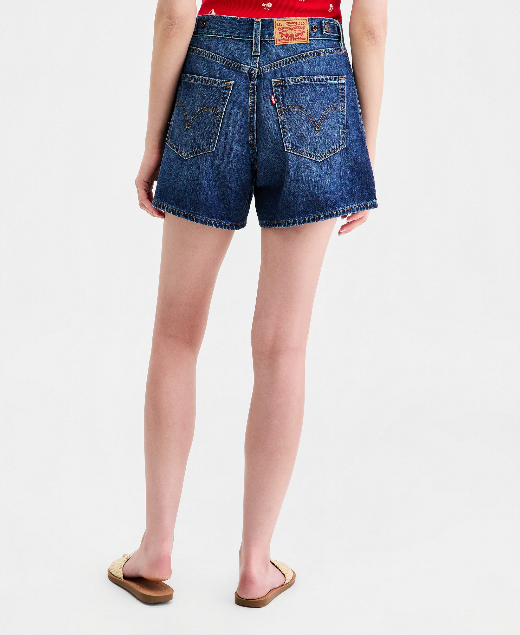 Levi's Women's Cotton Cinch-Waist Denim Shorts - Kiss Goodbye Short