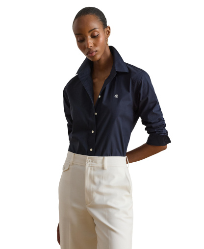 Lauren Ralph Lauren Non-Iron Straight-Fit Shirt - Lauren Navy