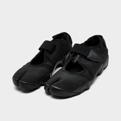 Women's Nithtke Air Rift Breathe Casual Shoes - Black/Black/White - Both shoes facing left