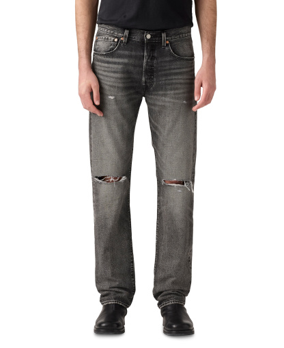 Levi's Men's 501™ Regular-Fit Button Fly Non-Stretch Jeans - Black Sand Beach Dx