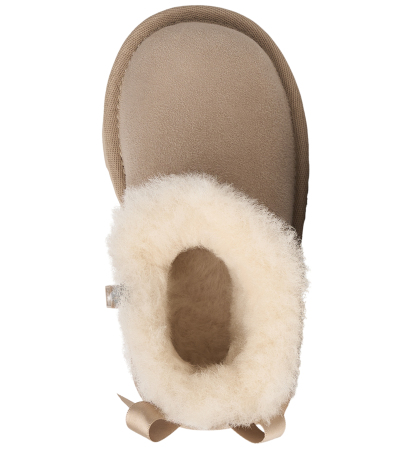 UGG® Toddler Kids Ultra Mini Bailey Bow Zipper Booties - Sand